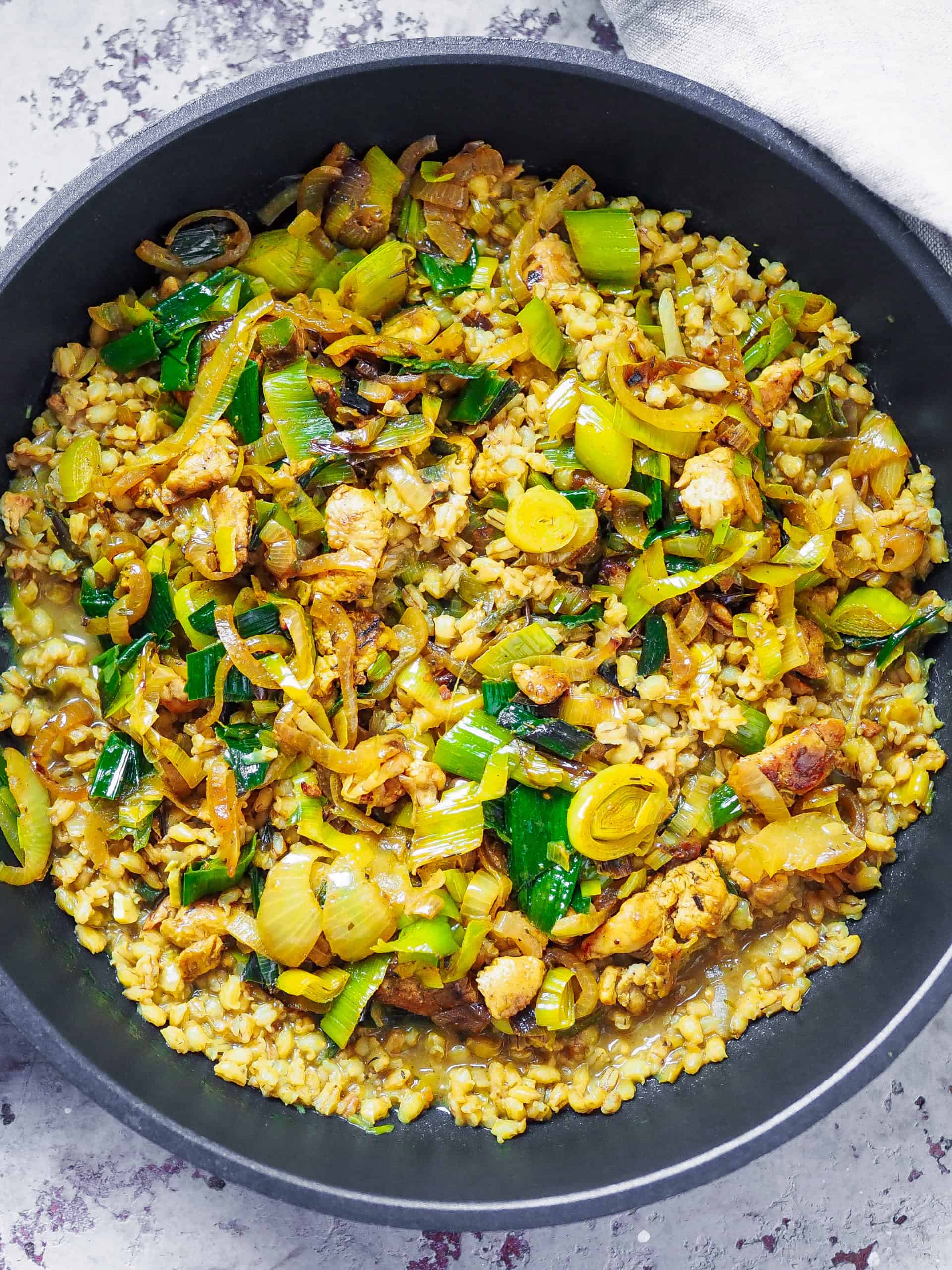 Hähnchenbrust Rezept mit Porree