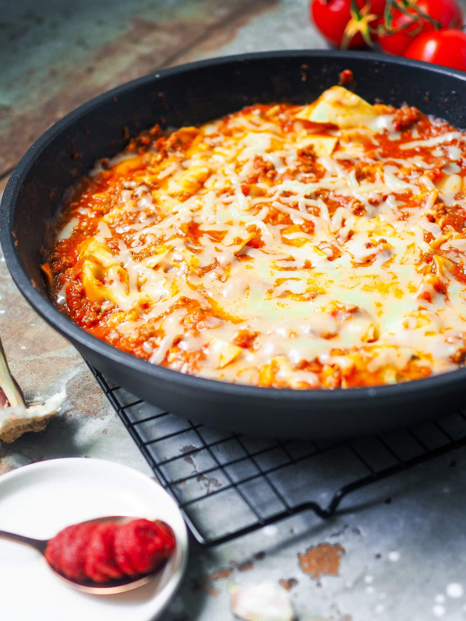 Leckere Blitz Pfannenlasagne