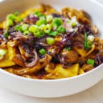 Maultaschen Pfanne mit Pilzen