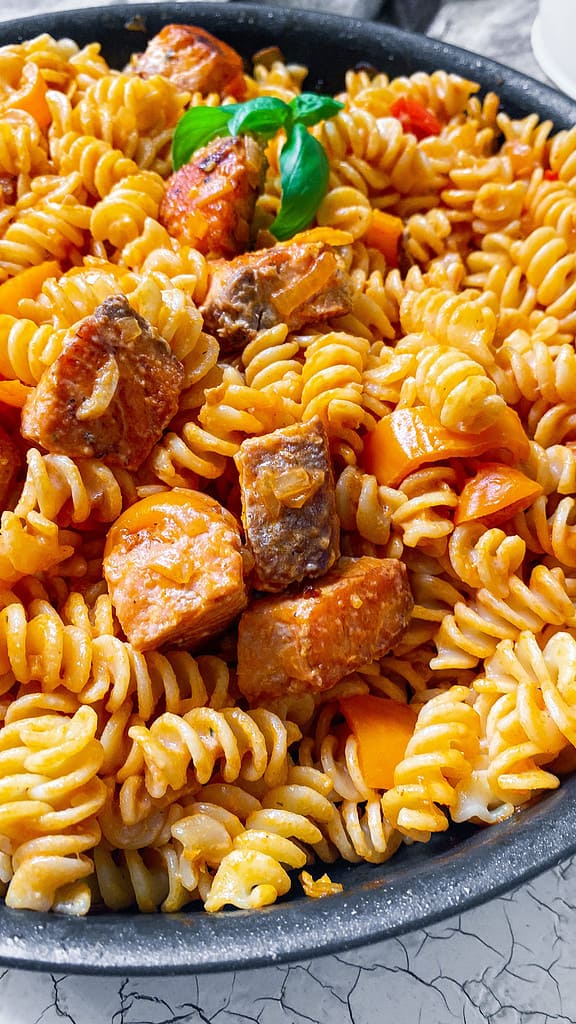 Lachs Pasta italienisch