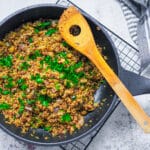 Quinia Pfanne mit Hack und Zucchini